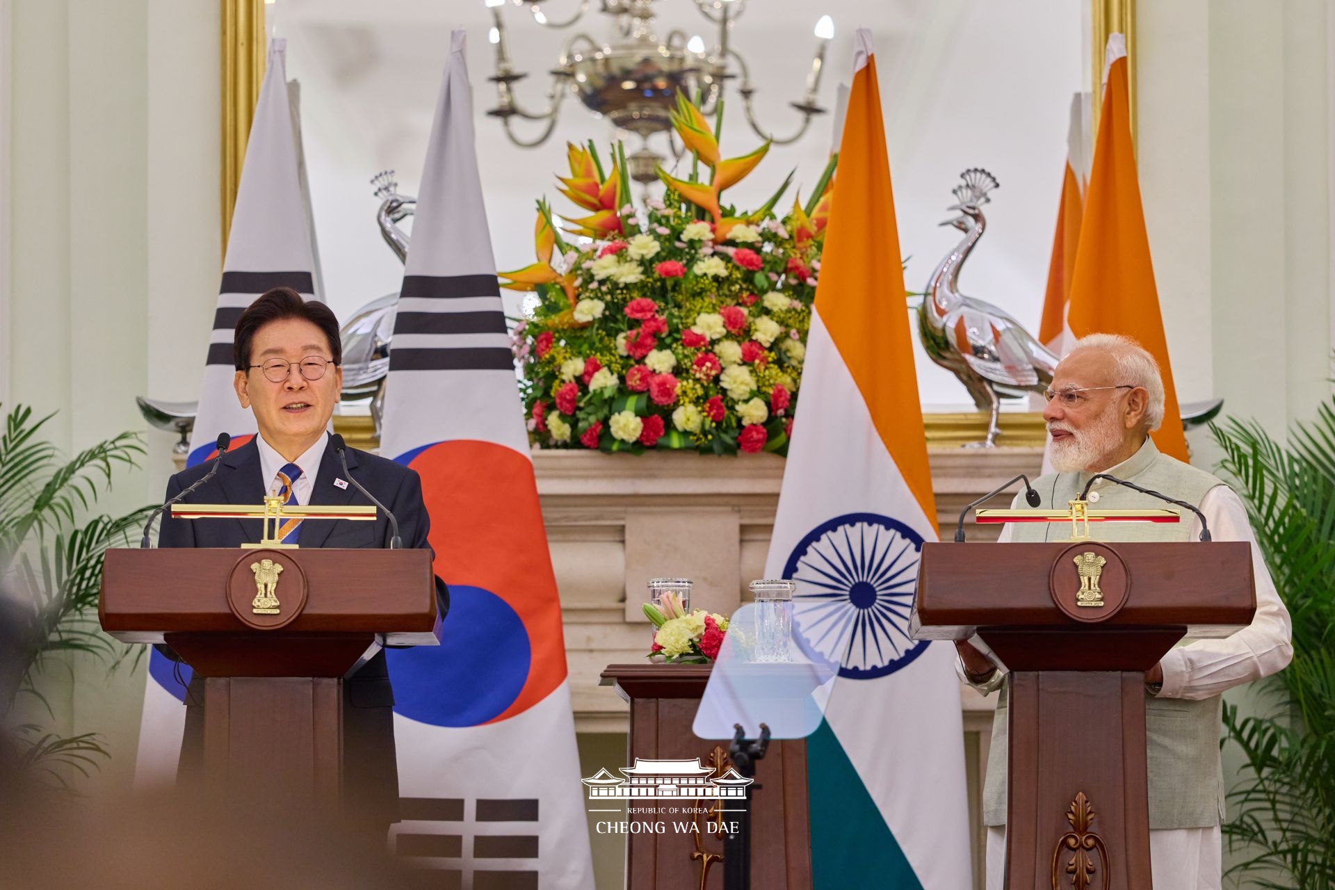 Joint Press Statement by President Lee Jae Myung on the occasion of the Korea-India Summit