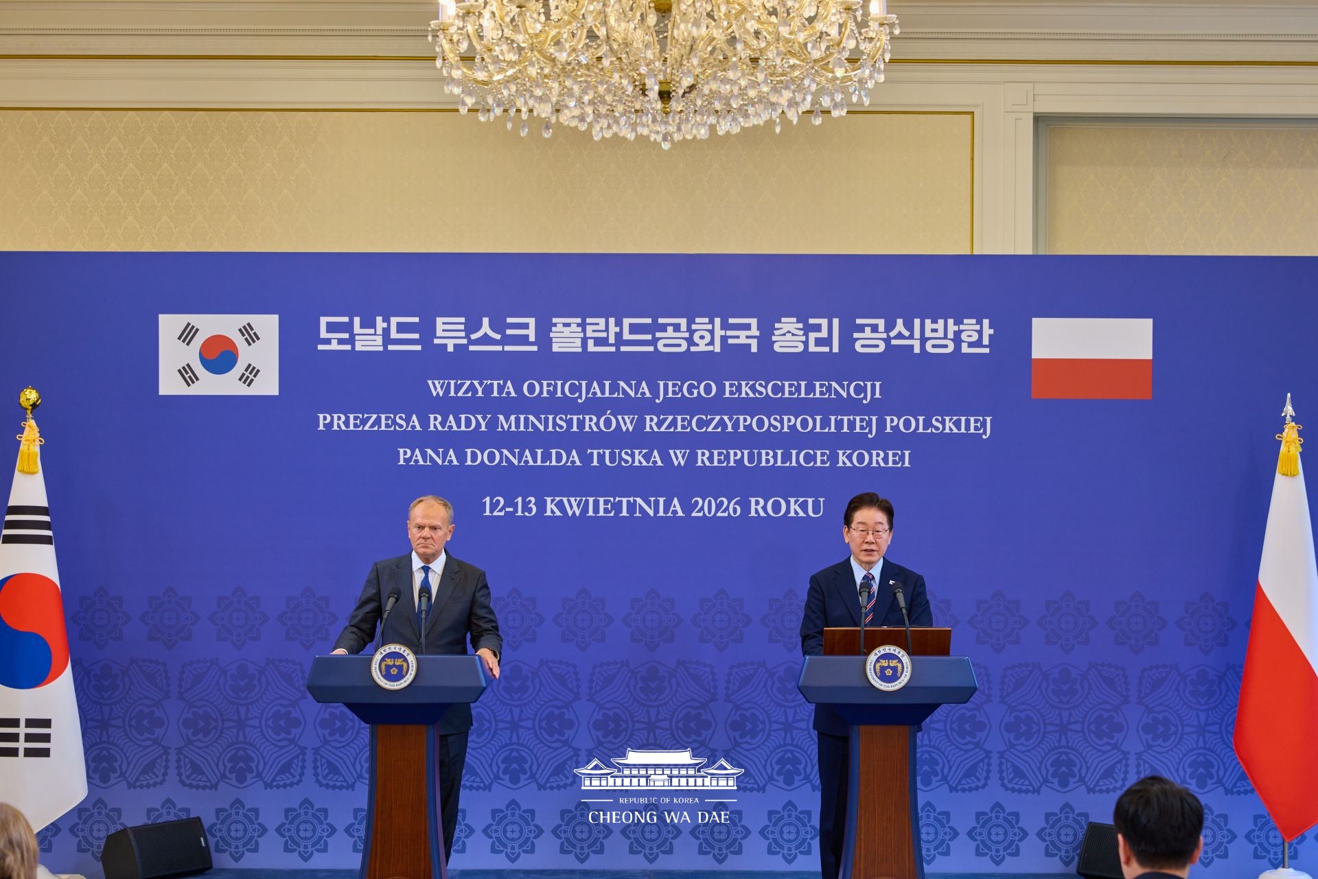 Joint Press Statement by President Lee Jae Myung on the occasion of the Korea&ndash;Poland Summit