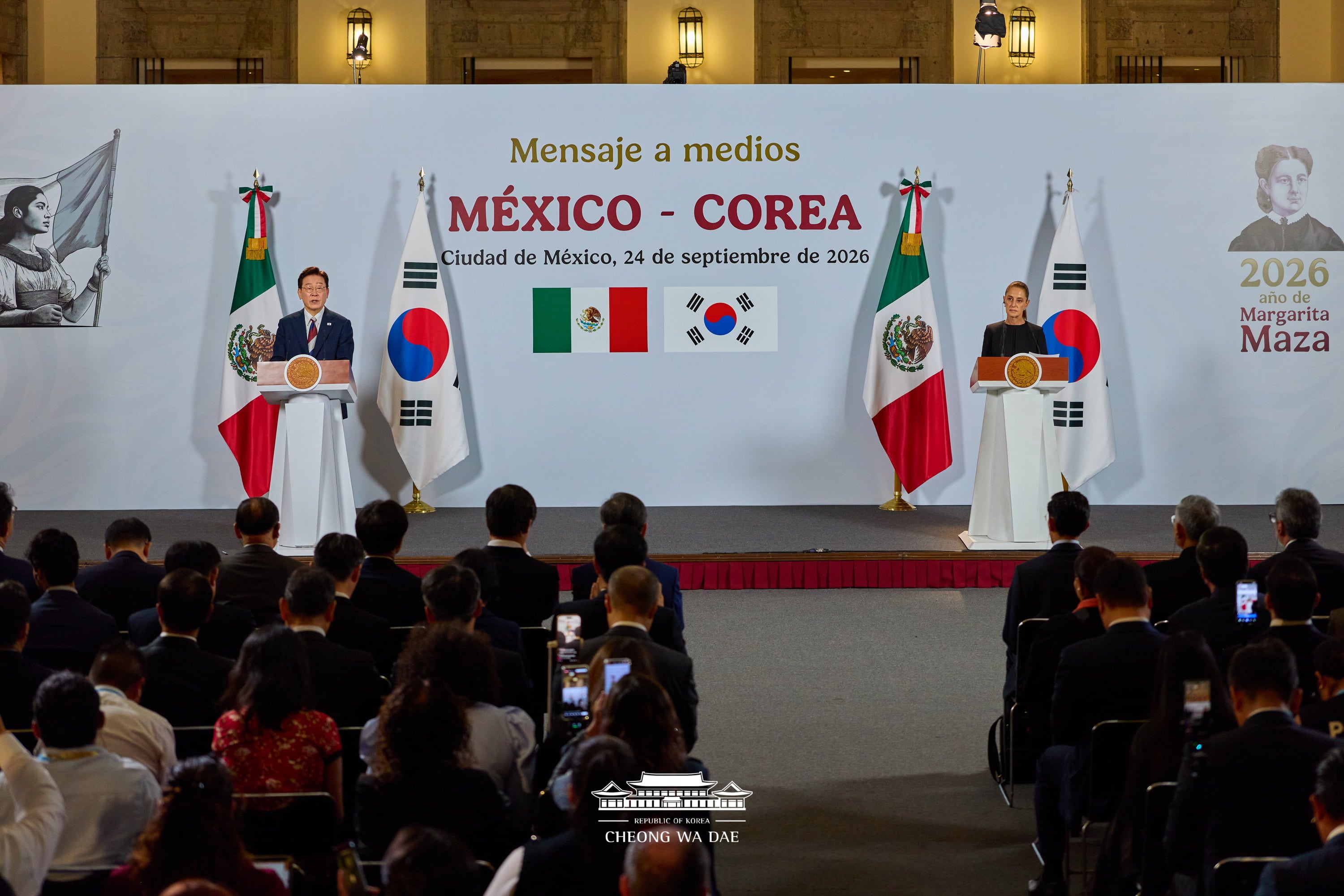 Press Statement by President Lee Jae Myung  on the occasion of the Korea-Mexico Summit 1번째 이미지